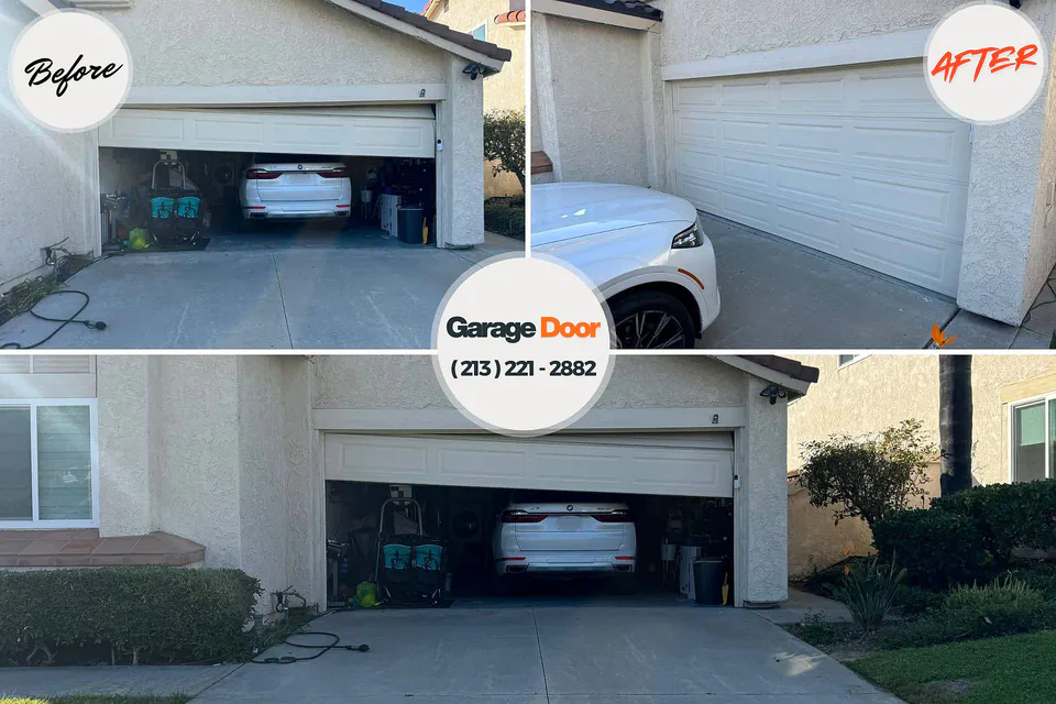 Before and after: garage door repair Intercourse, PA